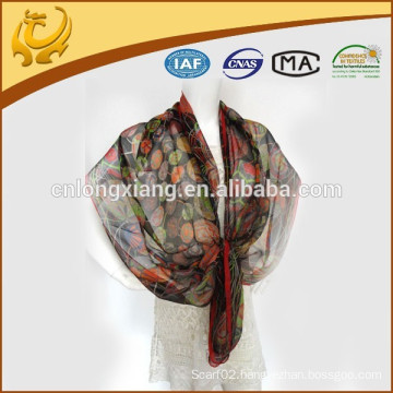 europe style custom printed bulk chiffon scarves